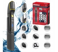Webber Męski Webber BG-600 8w1 Do Włosów Brody Ciała Wet&Dry IPX7 LED PRO
