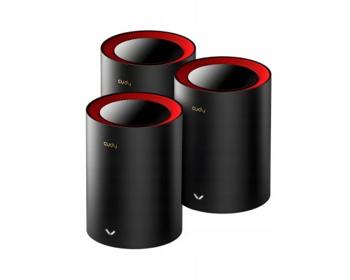 Cudy DOMOWY SYSTEM WI-FI MESH M3000(3-PACK)-BLACK Wi-Fi 6 2.4&nbsp;GHz, 5&nbsp;GHz, 574&nbsp;Mb/s + 2402&nbsp;Mb/s CUDY