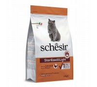 Schesir Original, karma sucha, dla kota, chicken, 1,5 kg, worek, po sterylizacji i lekkostrawna
