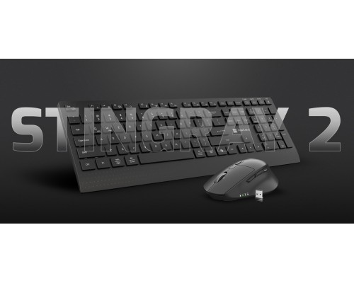 Natec NATEC STINGRAY 2 KLAWIATURA+MYSZ US BEZPRZEWODOWY TILT WHEEL