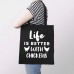 Koszulkowy Life is better with chickens - bag na prezent dla hodowcy kur