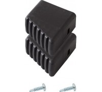 Krause Stopki podunic czarne para 40x20mm - 211422 - 211422