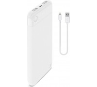 Belkin Power Bank BoostCharge 10k + Lightning + kabel White-F7U065btWHT