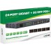 Switch InLine InLine PoE+ Gigabit Network Switch 24 Portowy, 1GBit/s, 2x SFP, 48,26cm (19