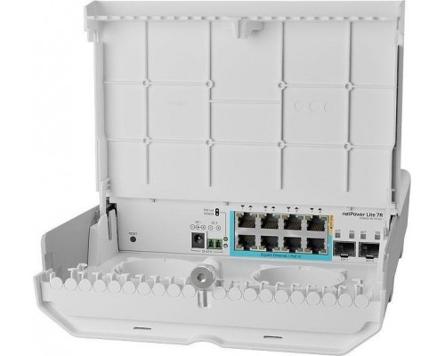 Switch MikroTik netPower Lite 7R (CSS610-1GI-7R-2S+OUT)