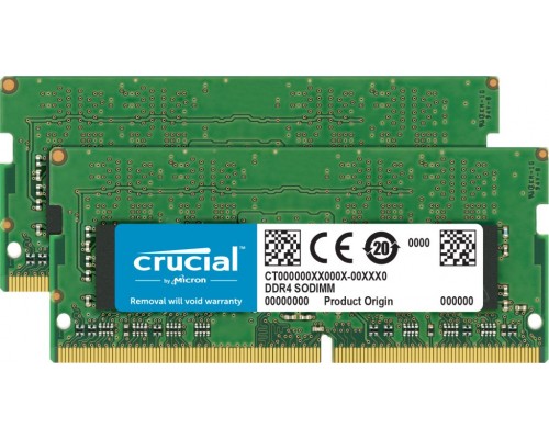 Crucial SODIMM, DDR4, 64 GB, 3200 MHz, CL22 (CT2K32G4SFD832A)