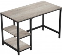 Gaming galds Songmics Gaming galds stolik komputerowy z półkami szaro-czarny 120x60x75 cm VASAGLE