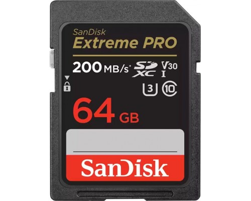 SD  SanDisk Extreme PRO SDXC 64 GB Class 10 UHS-I/U3 V30 (SDSDXXU-064G-GN4IN)