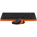 Klawiatura A4Tech A4tech FG1010 FSTYLER set bezdr. klawiatura + mysz, pomarańczowy kolor