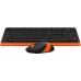 Klawiatura A4Tech A4tech FG1010 FSTYLER set bezdr. klawiatura + mysz, pomarańczowy kolor
