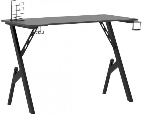 Gaming galds Elior Black gamingowe biurko z uchwytami - Vibo