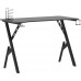Gaming galds Elior Black gamingowe biurko z uchwytami - Vibo