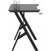 Gaming galds Elior Black gamingowe biurko z uchwytami - Vibo