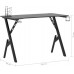Gaming galds Elior Black gamingowe biurko z uchwytami - Vibo