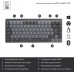 Logitech Logitech  Klawiatura bezprzewodowa  MX Mini  Mechaniczna  Podswietlana wydajnosc  Grafit