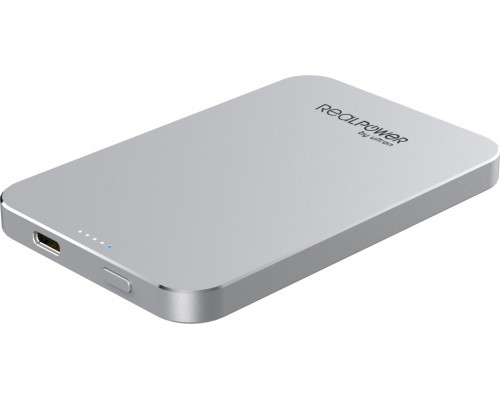 Powerbank Realpower PB-5000 MAG 5000 mAh White