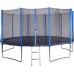 Garden Trampoline SPARTAN with Safety Net Black & Blue
