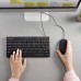 Perixx Perixx PERIDUO-212 DE, mini USB keyboard and mouse set, black