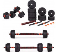 ModernHome ‎Dumbbells 2401 bituminous 2 x 20 kg
