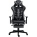 Ghost Chairs with footrest GHOST-SIX Black Grey