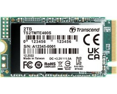SSD Transcend MTE400S 2TB M.2 2242 PCI-E x4 Gen3 NVMe (TS2TMTE400S)