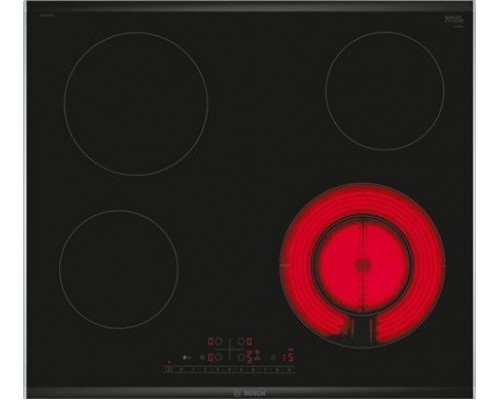 Bosch Bosch | PKF675FP2E Seria 6 | | Vitroceramika | Liczba palników/stref grzejnych 4 | Funkcja DirectSelect | Zegar | Czarny
