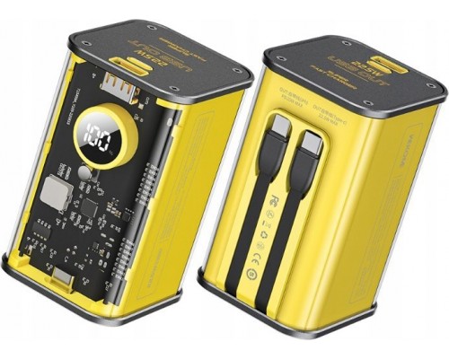 Wekome Power bank 20000 mAh Super Fast Charging with a built-in kablem USB-C PD 20W & Lightning + USB-A QC3.0 22.5W