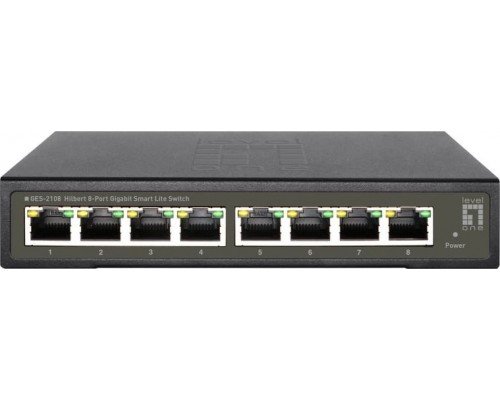 Switch LevelOne LevelOne GES-2108    L2 Gigabit Ethernet (10/100/1000) Black