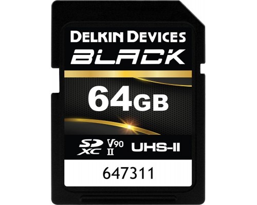 SD  Delkin Black Rugged SDXC 64 GB Class 10 UHS-II V90 (DSDBV9064BX)