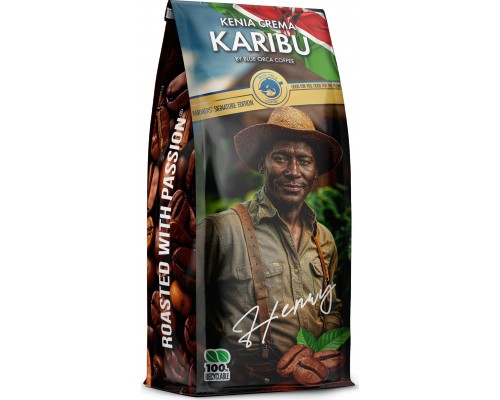 Blue Orca Coffee KENIA KARIBU CREMA 1kg Farmers Limited Edition BLUE ORCA