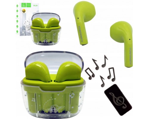 Vega  BLUETOOTH DENMEN EARBUDS ZIELONE DL29 TWS>