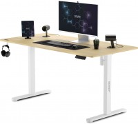 Gaming galds SENSE7 Nojo Sosna 140 cmx70 cm White Pine