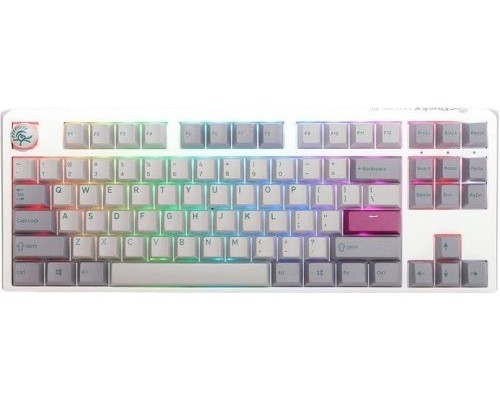 Ducky Ducky One 3 Mist Grey TKL Gaming Keyboard, RGB LED - MX-Ergo-Clear