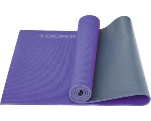 Toorx Jogas paklājs MAT-177 173x60x0,6 violets/ Pelēks