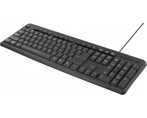 Deltaco Klaviatūra, 104 klavišai, lietuviškas išdėstymas , USB, plonas dizainas DELTACO juoda / TB-58-LT