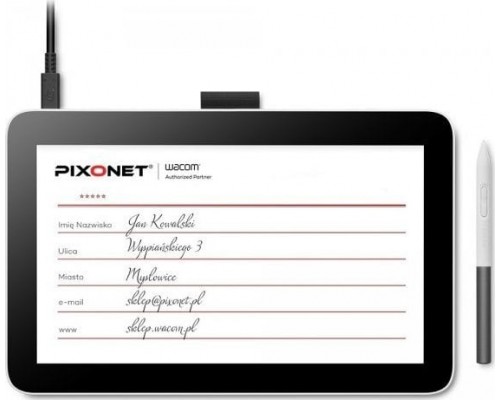 Wacom Wacom Signature Display 12 pen only - tablet z ekranem 11,6" Full  HD, piórko Wacom One Pen z 4096 poziomami nacisku (2023)