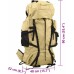 vidaXL Plecak turystyczny, khaki, 100 L, tkanina Oxford