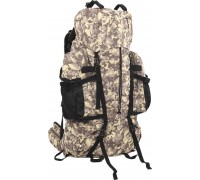 vidaXL Plecak turystyczny, camelowo-brązowe moro, 60 L, tkanina Oxford