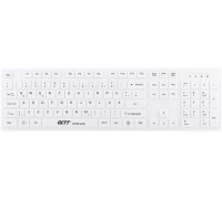Gett GETT GCQ CleanType Easy Protect Silikonowa klawiatura z obudową z tworzywa sztucznego NUM-Block 105 Tasten IP68 USB Farbe: biały Layout: US