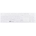 Gett GETT GCQ CleanType Easy Protect Silikonowa klawiatura z obudową z tworzywa sztucznego NUM-Block 105 Tasten IP68 USB Farbe: biały Layout: US