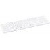 Gett GETT GCQ CleanType Easy Protect Silikonowa klawiatura z obudową z tworzywa sztucznego NUM-Block 105 Tasten IP68 USB Farbe: biały Layout: US