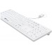 Gett GETT GCQ CleanType Easy Protect Silikonowa klawiatura z obudową z tworzywa sztucznego NUM-Block 105 Tasten IP68 USB Farbe: biały Layout: US