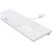Gett GETT GCQ CleanType Easy Protect Silikonowa klawiatura z obudową z tworzywa sztucznego NUM-Block 105 Tasten IP68 USB Farbe: biały Layout: US