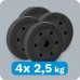 Rebel Zestaw obciążeń bitumicznych 4x2.5kg, otwór 31mm,  REBEL ACTIVE