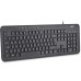 InLine ® Keyboard USB Cable flat keys układ niemiecki black
