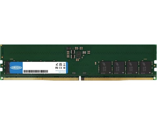Origin Origin Storage 32GB DDR5 4800MHz UDIMM 1Rx8 Non-ECC 1.1V 1 x 32 GB