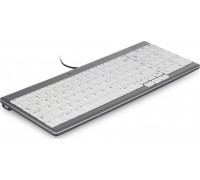 BakkerElkhuizen BakkerElkhuizen UltraBoard 960 Standard Compact, Mini, USB, QWERTY, Silver, White