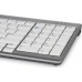 BakkerElkhuizen BakkerElkhuizen UltraBoard 960 Standard Compact, Mini, USB, QWERTY, Silver, White