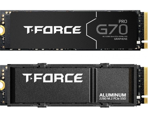 SSD TeamGroup SSD T-FORCE G70 Pro 1TB M.2 PCIe NVMe Gen4 x4 (7400/5500) SLC HS