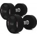 HMS Dumbbells HPC Set poliuretanowe 20 x Various types of loads included (2.5 - 25 kg)